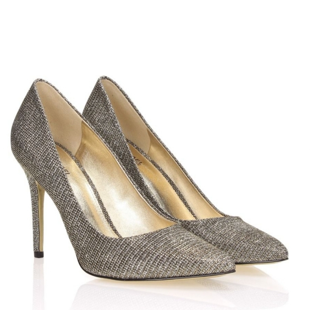 MICHAEL Michael Kors Gold Heels Sophisticated Design